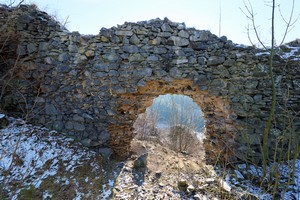 Zcenina hradu Netiny (Preitenstein)